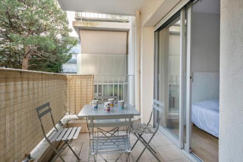 Erkély/terasz, Appartement avec double terrasse - 170m de la plage in La Baule