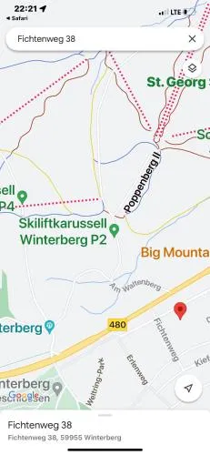 Winterberg An der Erlebniskappe zur Mountainbikestrecke in Winterberg, Deutschland