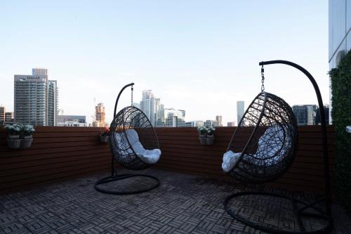 3 Bedroom Condo w terrace facing Burj Khalifa.