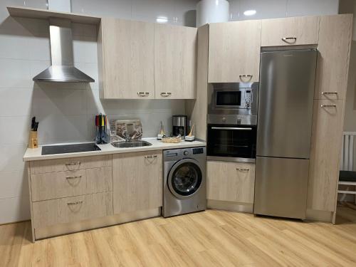 廚房, Apartamentos La Unión (Apartamentos La Union) in 卡塞雷斯馬爾帕蒂達