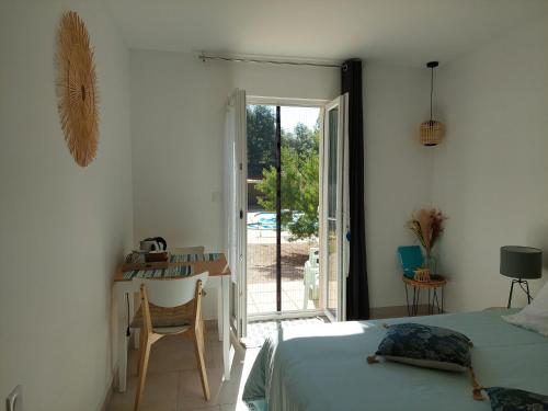 Erkély/terasz, Maison d'Hôtes & Spa La Chêneraie-Provence Ventoux (Maison d'Hotes & Spa La Cheneraie-Provence Ventoux) in Saint-Didier