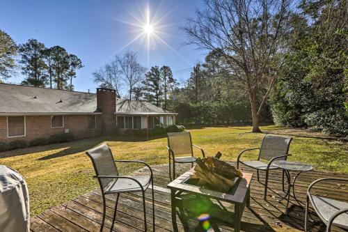 Quiet Dothan House with Fenced Yard and Fire Pit!