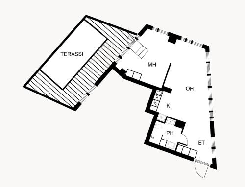 2ndhomes Tampere Nokia Arena 'Sviitti #1' - Penthouse Apt with Amazing Views & Private Terrace