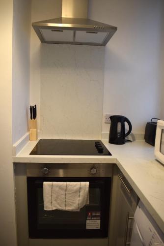 Konyha, Kelpies Serviced Apartments- Robertson in Dél-Falkirk