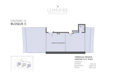 Departamento con terraza propia - Edificio Lumiere Punta del Este