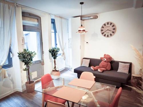 14 Superbe T1 decore rue pietonne coeur de ville