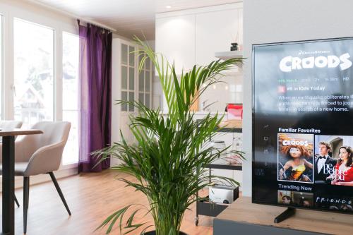 Aktivitas, Spirit Apartments - Balkon - Bergsicht - Parkplatz in Engelberg