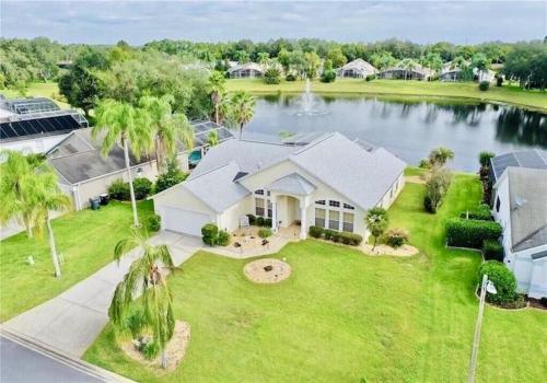 Beautiful Waterfront Home with Heated Pool and Game Room image
