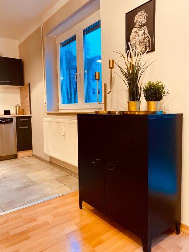 Skupni salon/TV območje, Saniertes Studio - Elisa - mit Balkon, WLAN, Smart-TV & Küche in City-Nähe (Saniertes Studio - Elisa - mit Balkon, WLAN, Smart-TV & Kuche in City-Nahe) in Andreasvorstadt