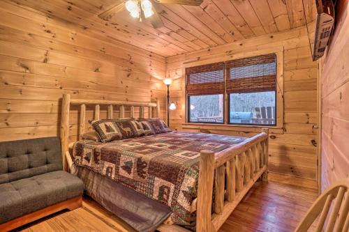 Riverfront Cabin with Hot Tub and Mountain Views!