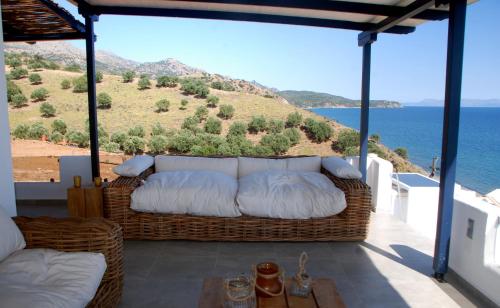Balkons/terase, Samothraki Beach Boutique Hotel in Makrilies