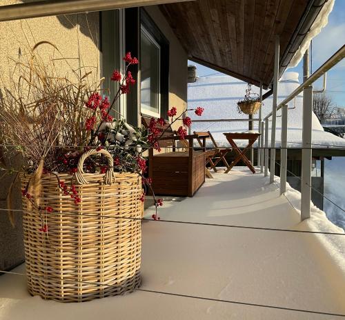 Balcony/terrace, Apartment Merano in Otepaa