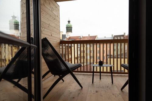 Aussicht, Altstadthotel Weißes Kreuz in Innsbruck