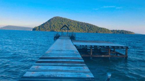 View, The Cliff Hostel, M'pay Bay in Koh Rong Sanloem