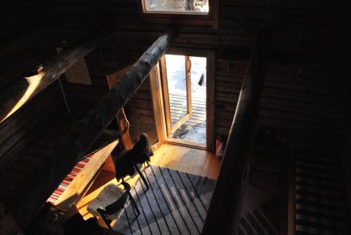 Sauna, Northern lights home opposite the mountains in Raattama