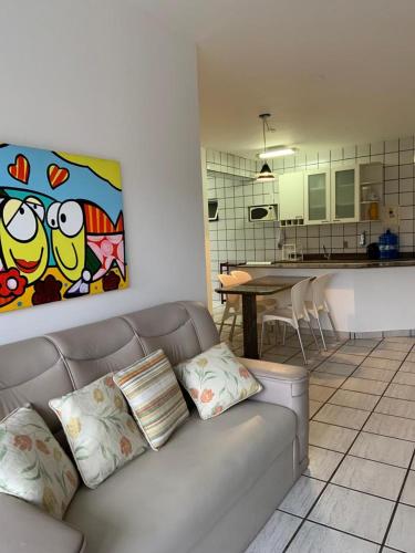 Apartamento Pé na Areia e águas tranquilas no centro de Guarapari