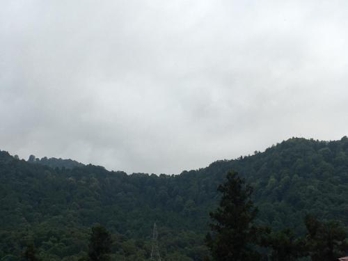 Cottages in mountains