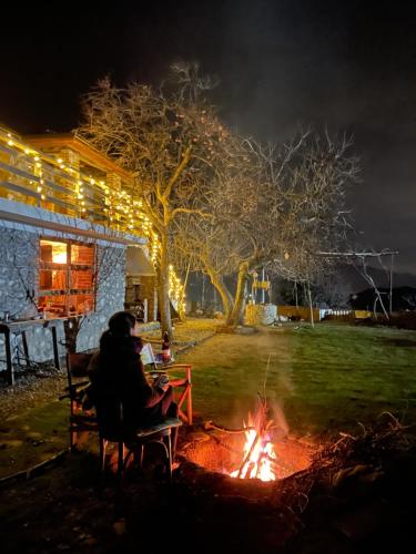 The house in the village The house in the village