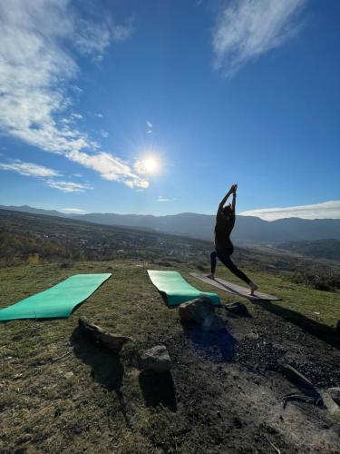 The house in the village The house in the village