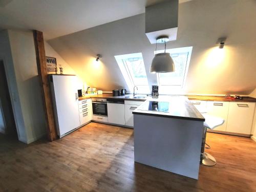 virtuve, Ferienwohnung Holzendorfer See in Dabel
