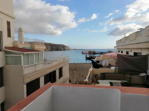 Terrazzo/balcone, Pensión Playa (Pension Playa) in Tenerife