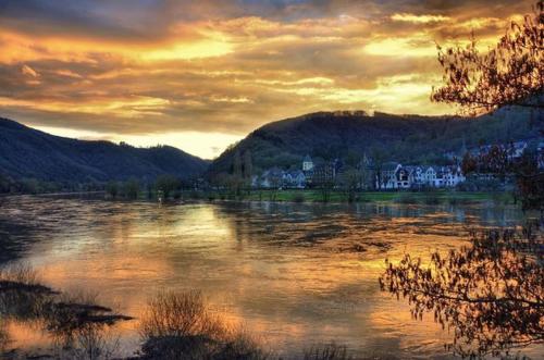 Ferienhaus Moselkern - bis 8 Personen - Tiere erl. - Blick auf die Mosel