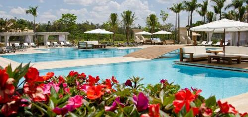 Spa, #Resorthousesp Casa de campo com ar, wifi e piscina climatizada em um dos maiores Resort de lazer do in Aguas de Santa Barbara (Sao Paulo)