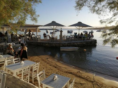 Restaurant, Aliki Panorama Rooms -breakfast included- near Paros National Airport