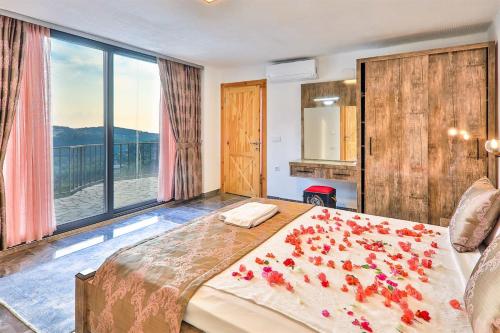 Exceptional Villa with Private Indoor & Outdoor Pool, Jacuzzi & Impressive View in Kalkan, Kas