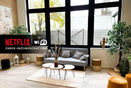 NG SuiteHome - Lille I Roubaix Eurotéléport - Gambetta - T2 -Balnéo - Netflix - Wifi (NG SuiteHome - Lille I Roubaix Euroteleport - Gambetta - T2 -Balneo - Netflix - Wifi) in Рубе