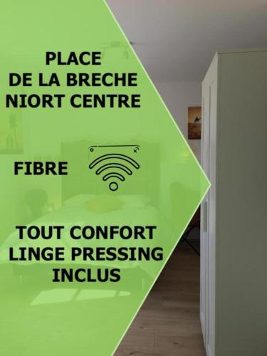 Le Sirocco centre la Brèche wifi linge de pressing - Location saisonnière - Niort