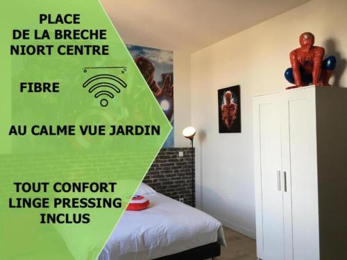 Le Marvel centre la Brèche wifi vue jardin - Location saisonnière - Niort