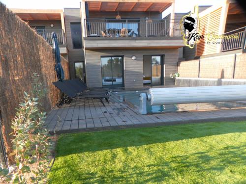 Villa N5 PISCINE Chauffée PRIVEE JARDIN 5 min Page St Cyprien KeysConciergerie in Corsica gîte à louer Portovecchiaccio