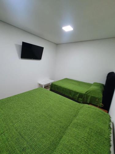 2 double beds, 1 sofa bed