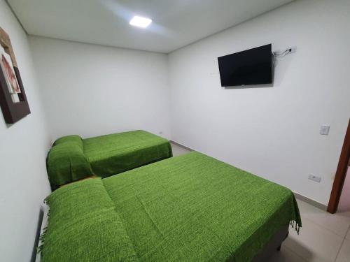2 double beds, 1 sofa bed