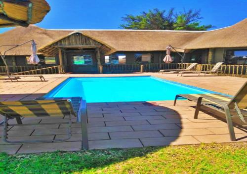 Yüzme havuzu, Tlou Safari Lodge in Kasane