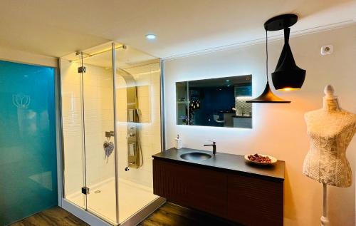 Bathroom, Tulipan Vendeghaz in Hogyesz