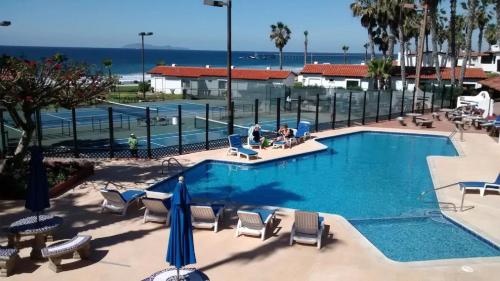 Great Beach Swiming Pools Tennis Courts Condo in La Paloma Rosarito Beach