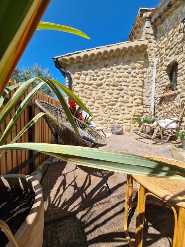 陽台/露台, gîte du Domaine Jaume (gite du Domaine Jaume) in 萬索布雷