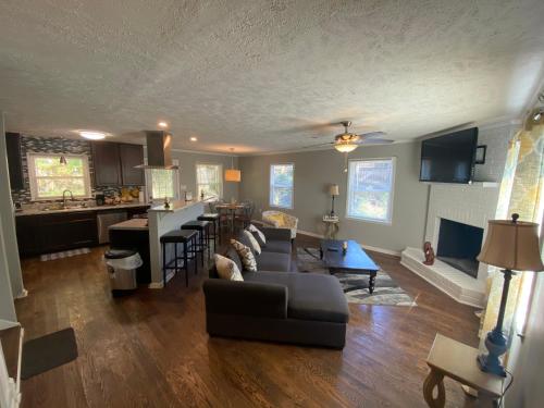 4-bedroom brick home with a full kitchen, king size bed and all the space you need for you and your 