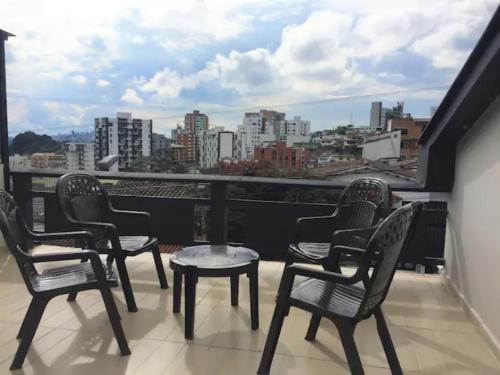 Balcony/terrace, Casa Azul - Apartamentos Amoblados - in Manizales