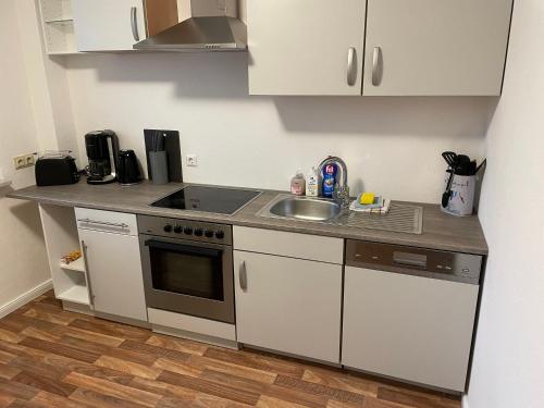 Kitchen, Ferienwohnung Arkadia Zentrale in Hamburg