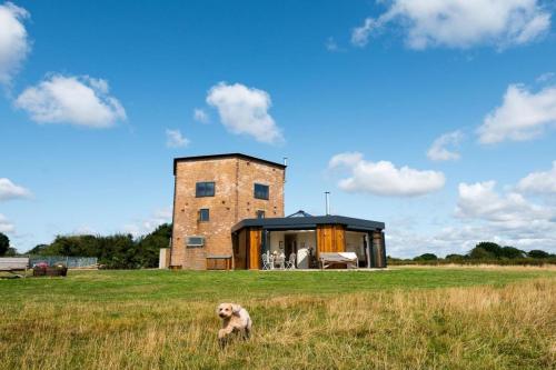 The Hexagon, wow what a location, views over the Essex marshes and sea - West Mersea