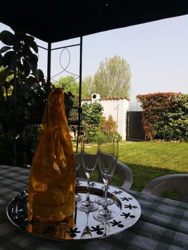 CASETTA MIRAVIGNA cozy flat with garden in Franciacorta & Iseo Lake