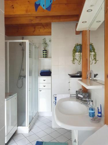 淋浴間, Zentrale Ferienwohnung auf dem schönen Hunsrück (Zentrale Ferienwohnung auf dem schonen Hunsruck) in 哈爾森巴赫