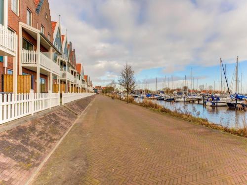 Modern Houseboat in Marina of Volendam