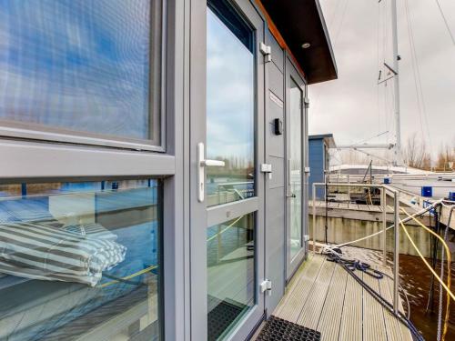 Modern Houseboat in Marina of Volendam