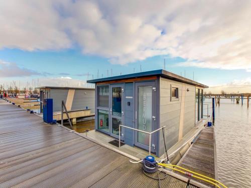 Modern Houseboat in Marina of Volendam