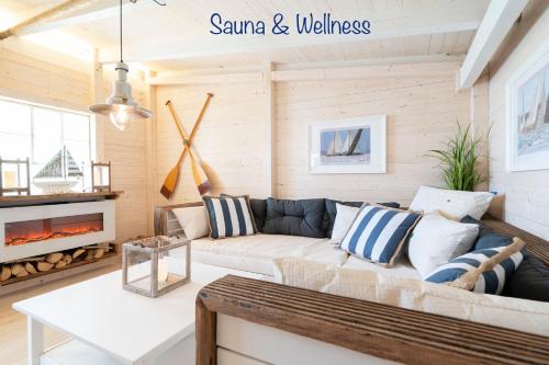 Σάουνα, FeWo MEERESBRISE - Familie- Hunde - Strandnah - Garten-Seeblick - Sauna & Wellness in Sierksdorf