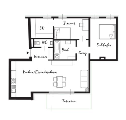 Spacious Terrace Apt in Modern Klosterneuburg Building Top 2